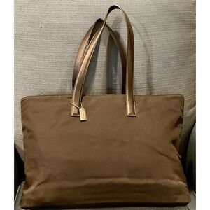 Vintage Coach Black Bag 5117 Mercer Nylon/Leather Commuter Laptop Tote Briefcase